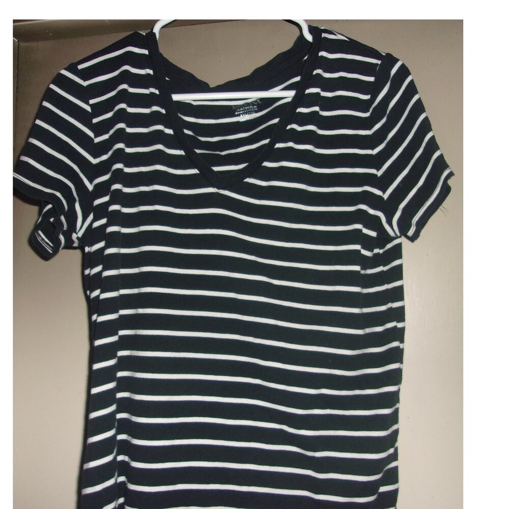 Merona Women's XXL Black & White Top